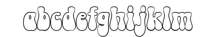 Cosmic Hippie Outline Font LOWERCASE