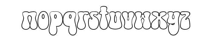 Cosmic Hippie Outline Font LOWERCASE