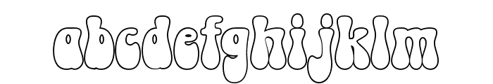 CosmicHippie-Outline Font LOWERCASE