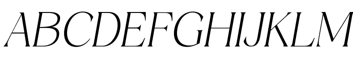 Costaline-ExtraLightItalic Font UPPERCASE