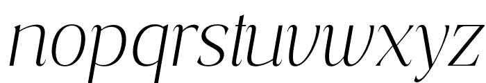 Costaline-ExtraLightItalic Font LOWERCASE