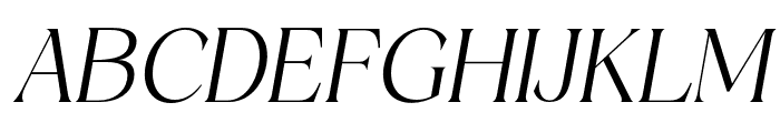 Costaline-LightItalic Font UPPERCASE