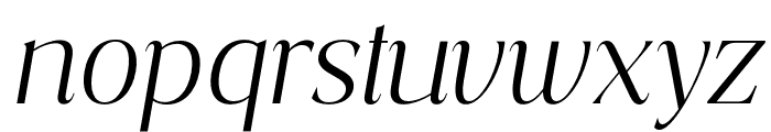 Costaline-LightItalic Font LOWERCASE