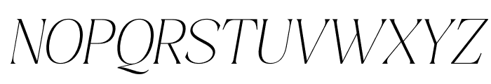 Costaline-ThinItalic Font UPPERCASE