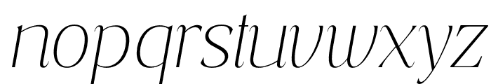 Costaline-ThinItalic Font LOWERCASE