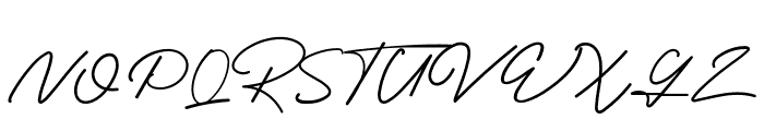 Costella Signature Font UPPERCASE