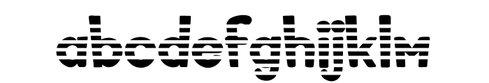 Coucal Stripe Font LOWERCASE