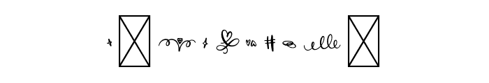 CoupleMonograms Font OTHER CHARS