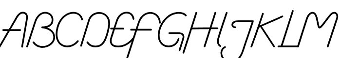 Coventysh Light Font UPPERCASE