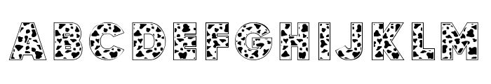 Cow Font Regular Font UPPERCASE