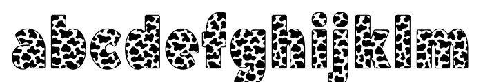Cow Moo Font LOWERCASE