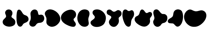 Cow Pattern Font UPPERCASE