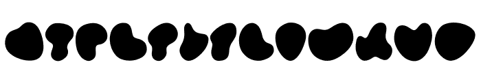 Cow Pattern Font UPPERCASE