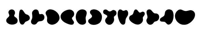 Cow Pattern Font LOWERCASE