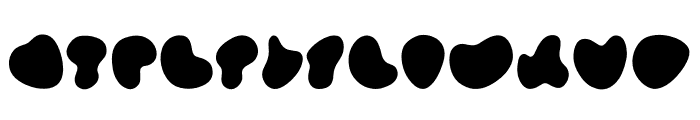 Cow Pattern Font LOWERCASE
