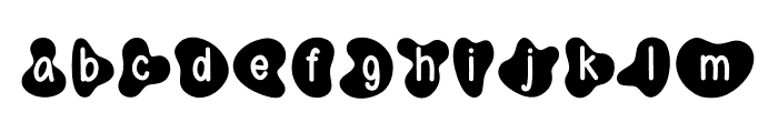 Cow Font LOWERCASE