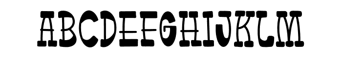 Cowboy Dlokens Font UPPERCASE