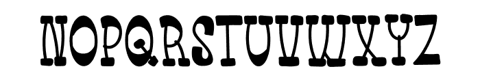 Cowboy Dlokens Font UPPERCASE