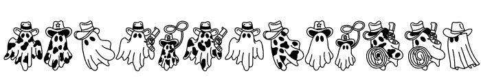 Cowboy Ghost Font UPPERCASE