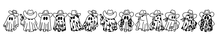 Cowboy Ghost Font UPPERCASE