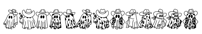 Cowboy Ghost Font LOWERCASE