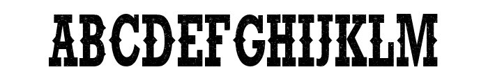 Cowboy  Grunge Font UPPERCASE