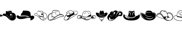 Cowboy Hats Font UPPERCASE