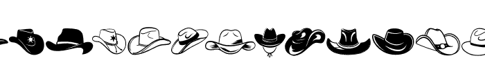 Cowboy Hats Font LOWERCASE