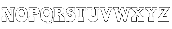 CowboyMasterOutline-Regular Font LOWERCASE