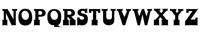 CowboyMasterSharp-Regular Font UPPERCASE
