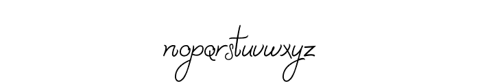 Cozy Caps Script Font LOWERCASE