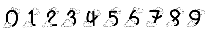 Cozy Smiley Cloud Font OTHER CHARS