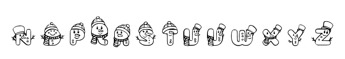 Cozy Snowman Regular Font LOWERCASE