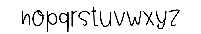 Cozy and Easy Font LOWERCASE