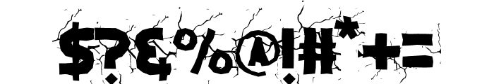 Cracked Wall Roots Font OTHER CHARS