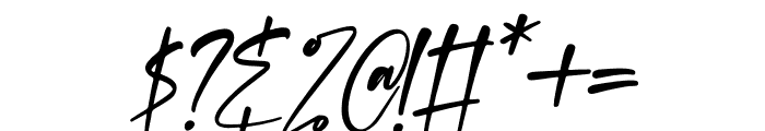 Crafterdam Italic Font OTHER CHARS