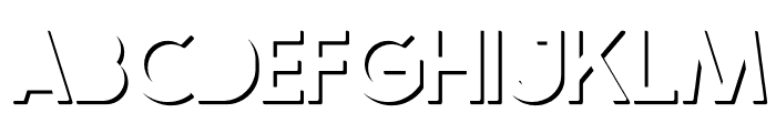 Crafty Font - Filled Shadow Regular Font UPPERCASE