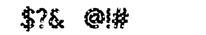 Crafty Font - Polka Dot Regular Font OTHER CHARS