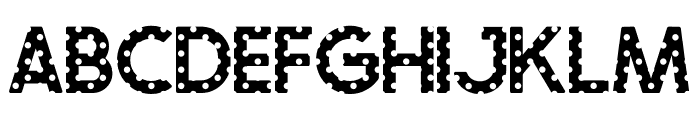 Crafty Font - Polka Dot Regular Font UPPERCASE