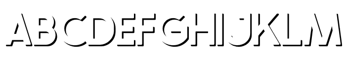 Crafty Font - Shadow Regular Font UPPERCASE