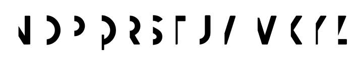 Crafty Font - Split Right Regular Font LOWERCASE