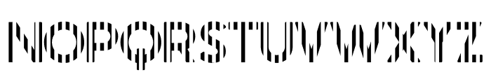 Crafty Font - Stripes Vertical Regular Font LOWERCASE