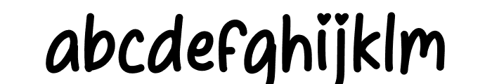 Crafty Olivia Regular Font LOWERCASE