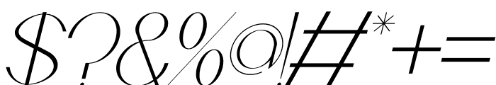 Craucell Italic Font OTHER CHARS