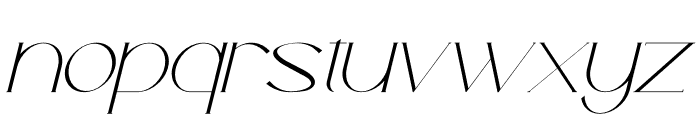 Craucell Italic Font LOWERCASE