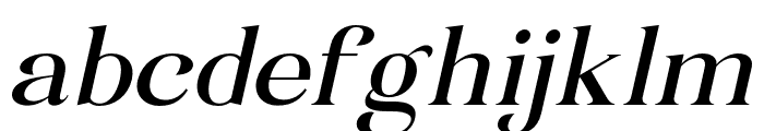 Craved Solid Italic Font LOWERCASE