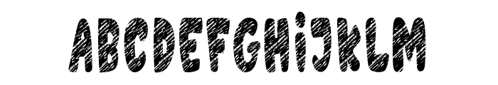 Crayon Bold Italic Font LOWERCASE
