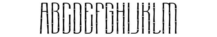 Crazy Bamboo Font LOWERCASE