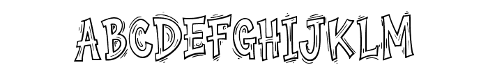Crazy Cartoon By Squeeb Regular Font UPPERCASE