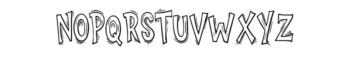 Crazy Cartoon By Squeeb Regular Font UPPERCASE